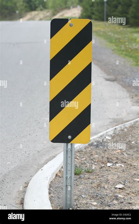 Black And Yellow Traffic Signs
