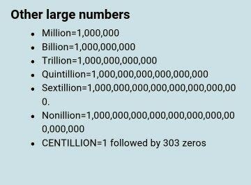 Enter the value and select the unit to find its equivalent value in other units. What's the difference between million and billion? - Quora