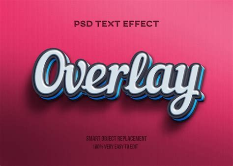 Premium Vector Modern Bold Overlay Text Style Editable Font Effect