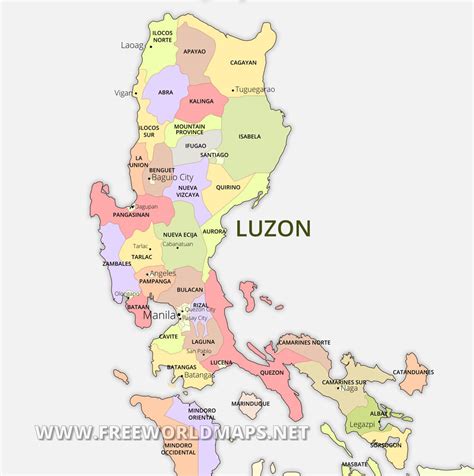 Political Map Of Luzon Dulcea Konstance
