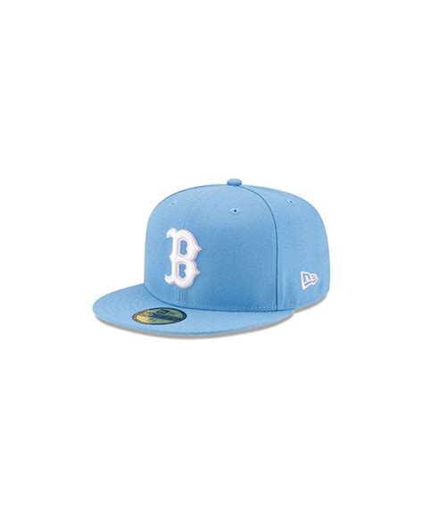 New Era Boston Red Sox Sky Blue Color Uv 59fifty Cap Macys