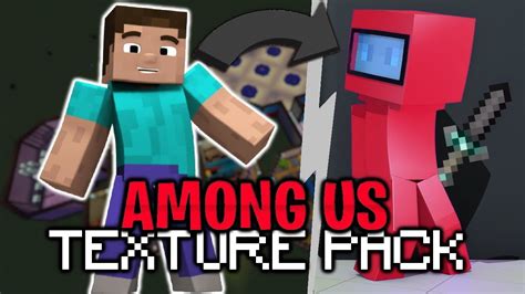 Among Us Texture Pack In Minecraft Youtube