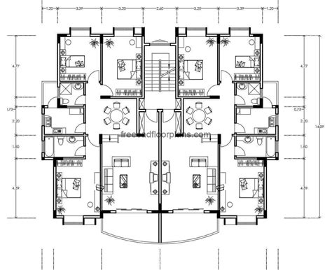 Residential House Plan Dwg Residential House Unit Elevation Section And Floor Plan Details
