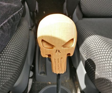 Punisher Skull Gear Shift Knob For Toyota Aygo 10