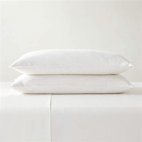 Feather Down King Pillow Inserts Set Of 2 Reviews Cb2