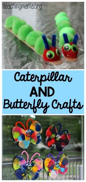 Caterpillar And Butterfly Crafts
