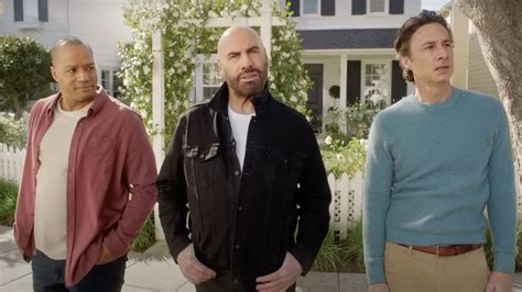 John Travolta S T Mobile Super Bowl Ad Has Him Hoping For More Collaborations With The Scrubs Duo