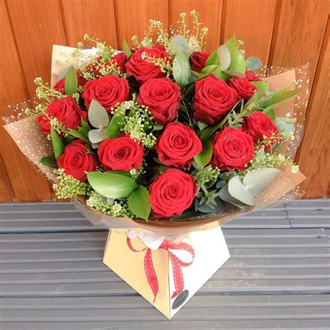 Red Rose Flower Bouquet Delivered In Bath Flowers Of Bath