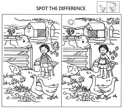 Printable Spot The Difference Puzzle Printable Crossword Puzzles