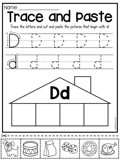 Beginning Sounds Cut And Paste Worksheets