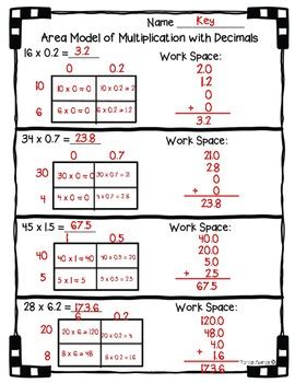 An area model is a model for math problems where the length and width are configured using multiplication. 5.NBT.B.7 - Area Model with Multiplication of Decimals ...