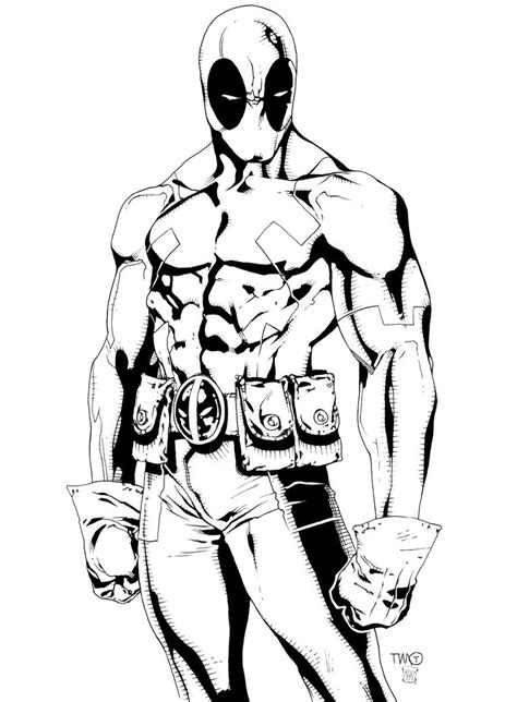 printable deadpool coloring pages  kids