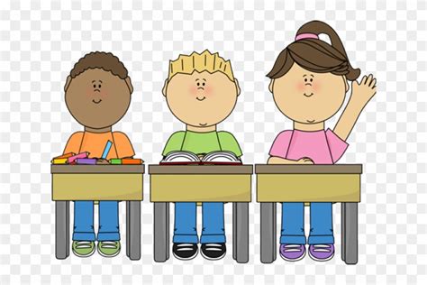 Student Raising Hand Clip Art