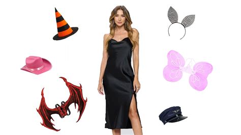 turn your favorite little black dress into an easy last minute halloween costume access