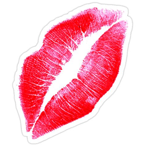 Lip Kiss Stickers By Connor95 Redbubble