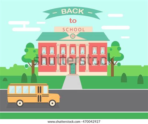 Time Go Back School Vector Illustration Stock Vector Royalty Free