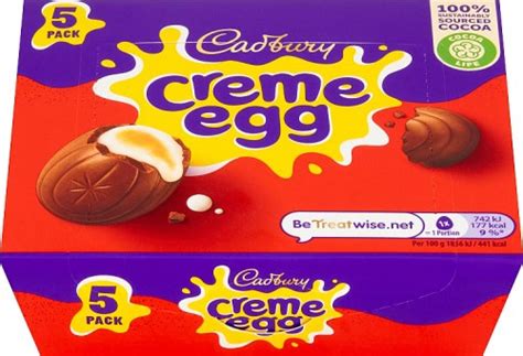 cadbury cadbury creme egg 5 x 40g approved food