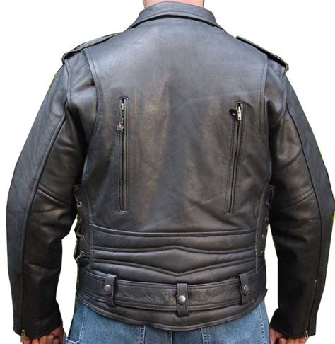 Biker Leather Motorcycle Riding Jacket Thick Topgearleathers