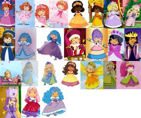 Strawberry Shortcake Characters Princess Dresses By Vernorexxia On