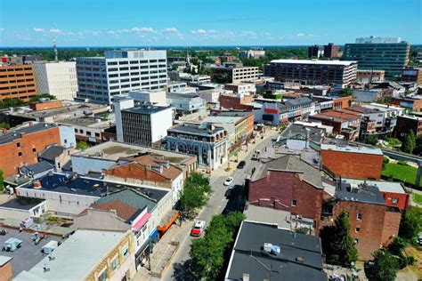 Aerial Of St Catharines Ontario Canada Editorial Photo Image Of