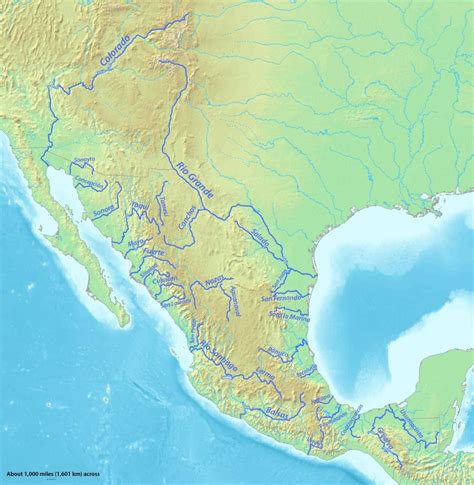 Our friendly trip advisor from ixigo helps you plan. Mexiko mapa řeky - Mapa řeky v Mexiko (Střední Amerika ...