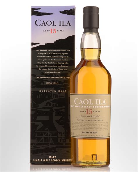 2014 caol ila limited release unpeated 15 year old cask strength single malt scotch whisky