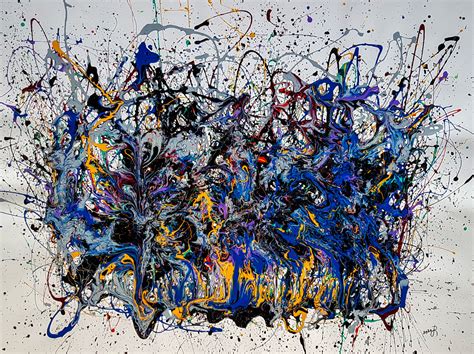 Reversion Style Of Jackson Pollock Retne Artmajeur