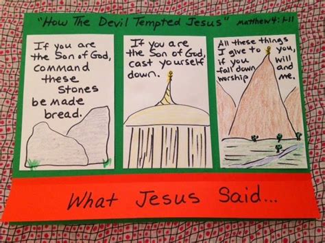 Jesus Is Tempted Craft Sundayschoolist