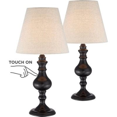 Regency Hill Traditional Accent Table Lamps 18 1 2 High Set Of 2 Touch