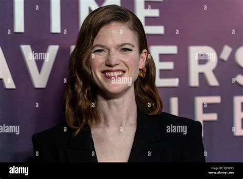 New York, United States. 11th May, 2022. Rose Leslie wearing suit by