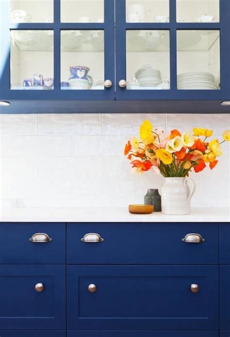 Blue Kitchen Cabinets Contemporary Kitchen Arent And Pyke
