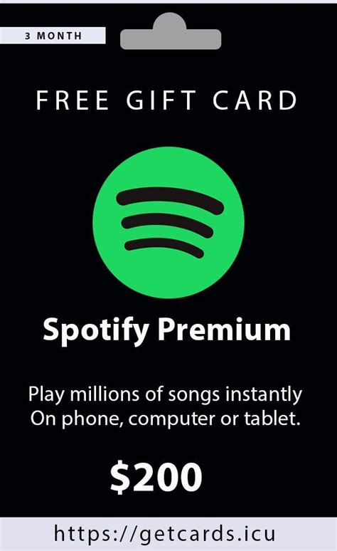 Get spotify gift card for us account. How to Get the Spotify Gift Card - Free Premium Membership ...