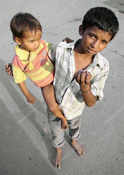 Child Beggar On The Street Delhi India Stock Editorial