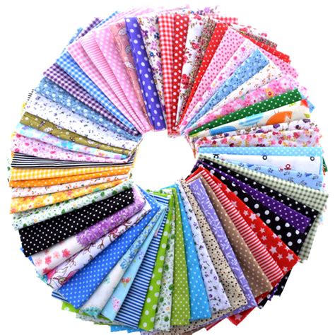 30 Pcs Cotton Fabric Patchwork Bundle Multi Color 4x4 Quiltssupply