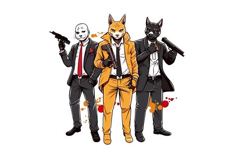 Free Svg Mafia Cat Boss Gangster Vector Afbeelding Door Evoke City