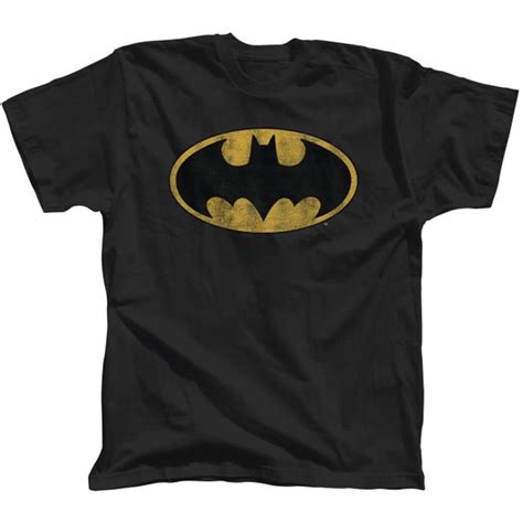 Marvel Batman Distressed Logo Mens Tee Shirt