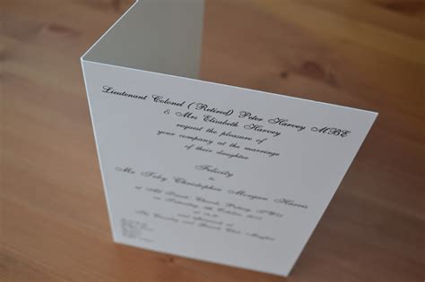 Traditional Folded Wedding Invitations