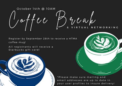 The team feels as if they are in this together, even if everyone is at a different location. HTMA - Virtual Coffee Break - Events - Houston Treasury ...