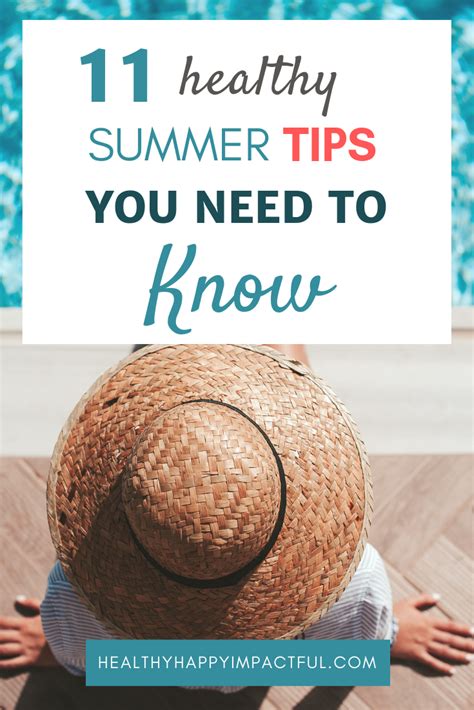11 Healthy Summer Tips You Need To Know Habits And Routines For A