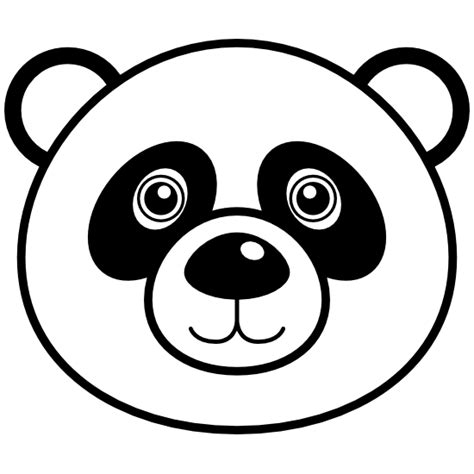 Cute Panda Bear Head Sticker