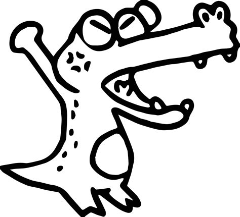 Print and download your favorite coloring pages to color for hours! Crocodile Cartoon Coloring Pages at GetColorings.com ...