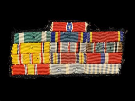 Wwiikorean War Us Navy Custom Ribbon Bar 13 Ribbons Eur 3261