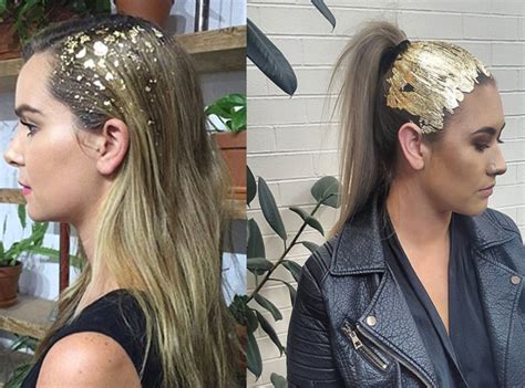 When you have seborrheic dermatitis, white flakes will appear, and they are stick to your hair, which certainly brings you the uncomfortable feeling. Gold Leaf Hair Is The Holiday Trend You Don't Want To Miss ...
