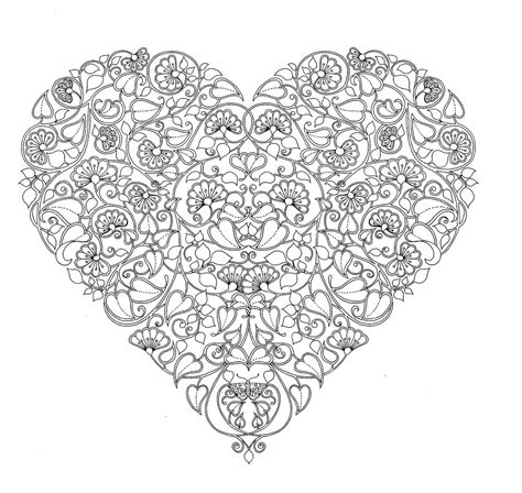 Mandela hart kleurplaat / bloemen mandala met hart. flower heart celtic knot mandala for coloring by Johanna B… | Flickr