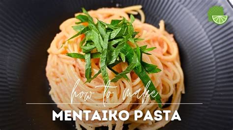 mentaiko pasta recipe cod roe spaghetti youtube
