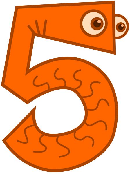 5 Clipart Orange Number 5 Orange Number Transparent Free For Download