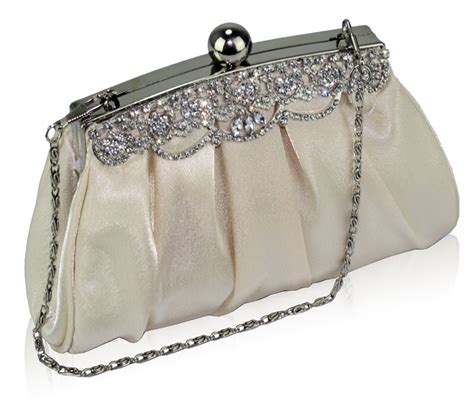 Wholesale Beige Sparkly Crystal Evening Clutch