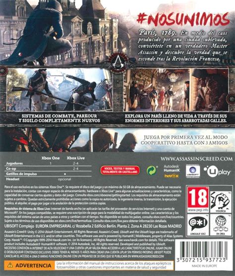 Assassin S Creed Unity Cover Or Packaging Material Mobygames
