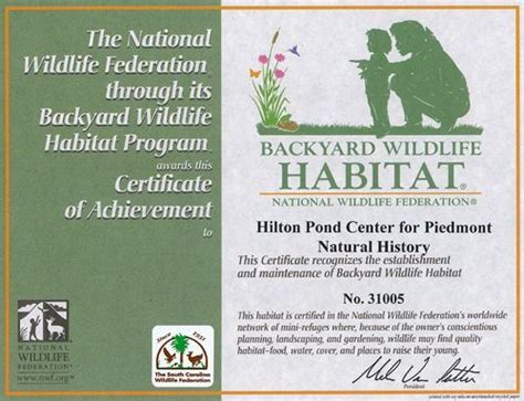 On Becoming A Certified Backyard Wildlife Habitat