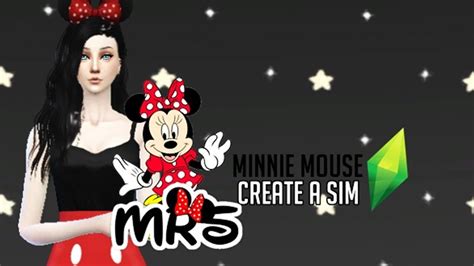 The Sims 4 Create A Sim Minnie Mouse Mickey Mouse Inspired Youtube